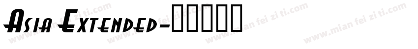 Asia Extended字体转换